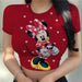 Dio Women's Charming Slim Cartoon Disney Printing Stitch Crop Top Fit T Shirt - Dio Kollections