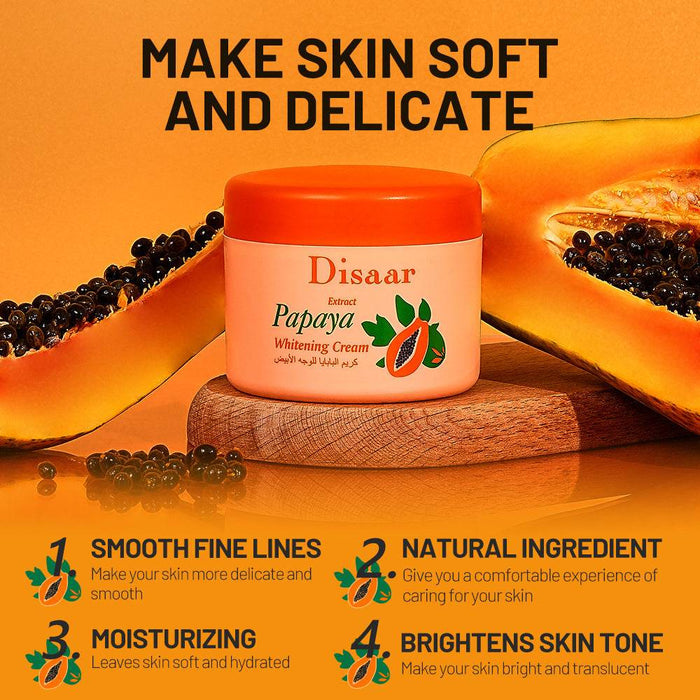 Disaar Papaya Cream 120g - Universal Skin Moisturizing & Brightening Cream - Dio Kollections