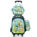 Children's backpack with cartoon character on a white background