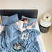 Rabbit Velvet Blanket Solid Color Summer Season Bedding Thickened Warm Milk Velvet Blanket Flannel Cover Blanket Nap Sofa Blanket - Dio Kollections