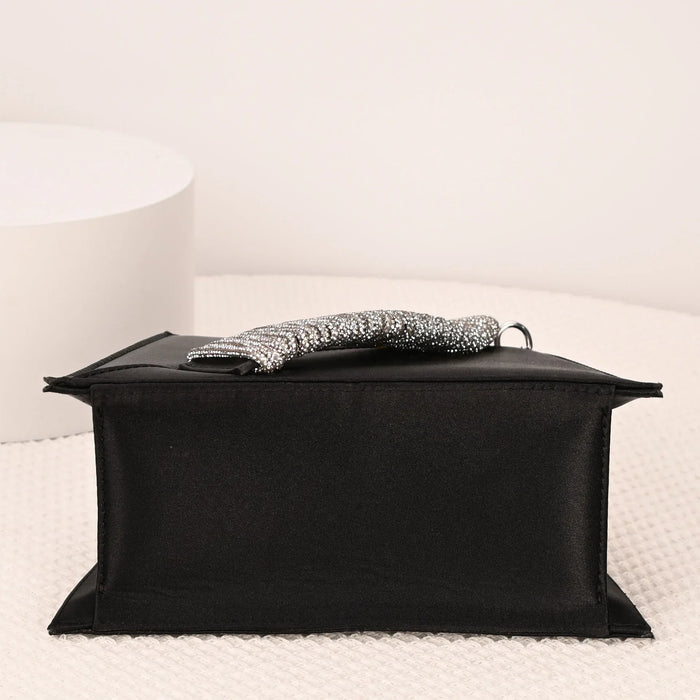 Diamond French Fairy Rhinestone Trapezoid Single Shoulder Crossbody Handbag