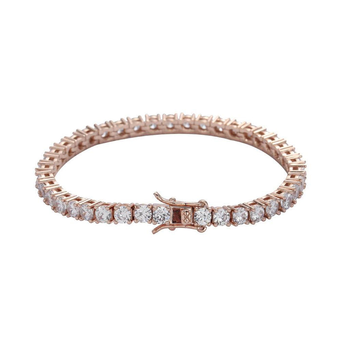 Copper Tennis Chain 3mm 4mm 5mm Copper Micro-Inlaid Zircon Single Row Bracelet - Dio Kollections