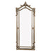 Decorative mirror with an ornate frame on a white background