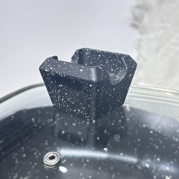 25-Piece Premium Non-Stick Medical Stone Cookware Set in Black and Pink - Dio Kollections