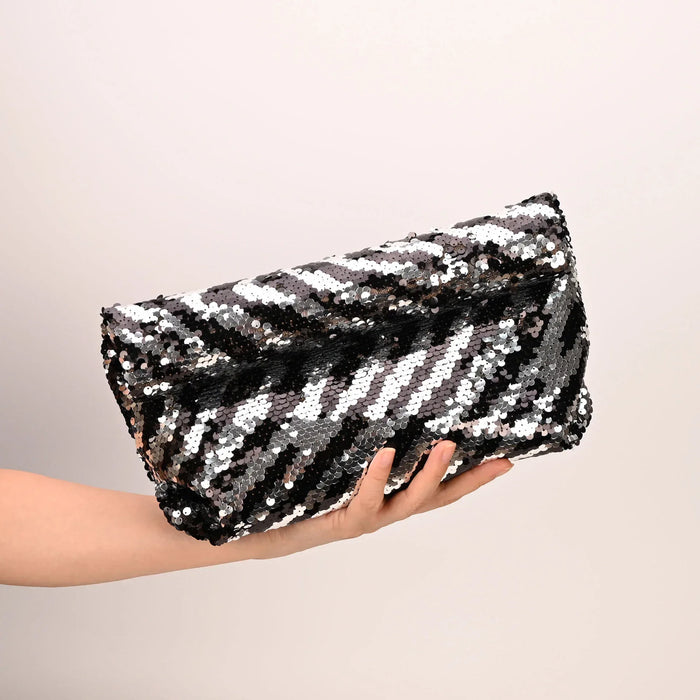 Ultra-Shiny Sequin Clutch Bags French Beaded Evening Handbags