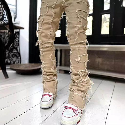 Dio New Men's Denim Straight Pants Street Fashion Stretch Straight Pants - Dio Kollections