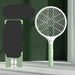 White and green fly swatter with features listed on a green background