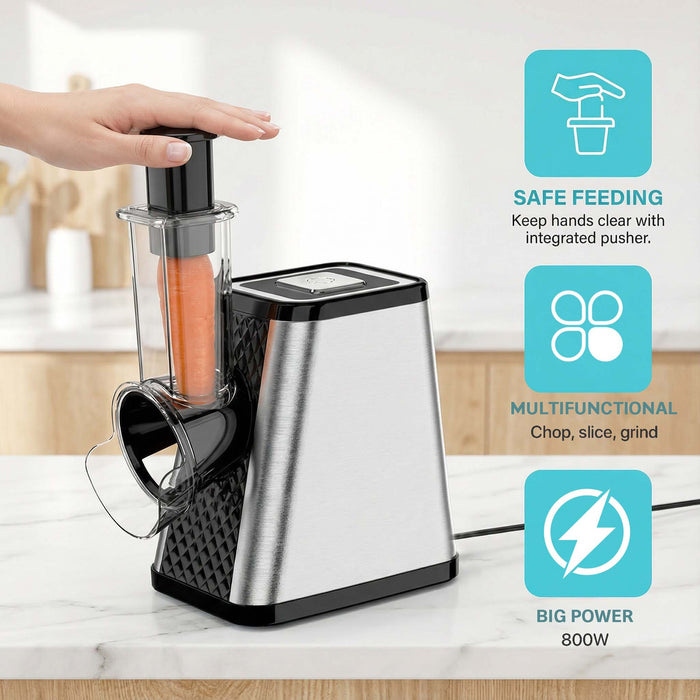 Electric Vegetable Cutter Five-in-One Shredder Slice Strip Grind