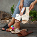 Plus Size Slippers 2025 Summer Versatile Style Cross Flat Slippers Size 35-43 - Dio Kollections