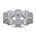 S925 Silver Women's Sterling Row Ring Same Row Diamond Zircon Women's Silver Ring Z+2 1/2 - Dio Kollections