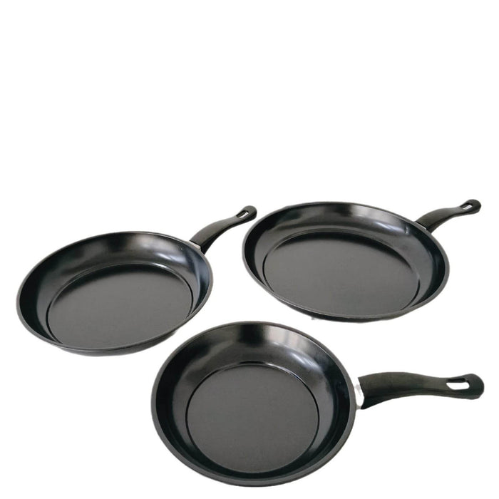 Pot Set 3 Piece Set Three Piece Cookware Set Pan Wok Frying Pan - Dio Kollections