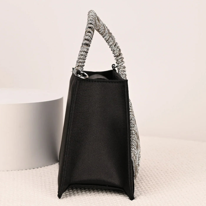 Diamond French Fairy Rhinestone Trapezoid Single Shoulder Crossbody Handbag