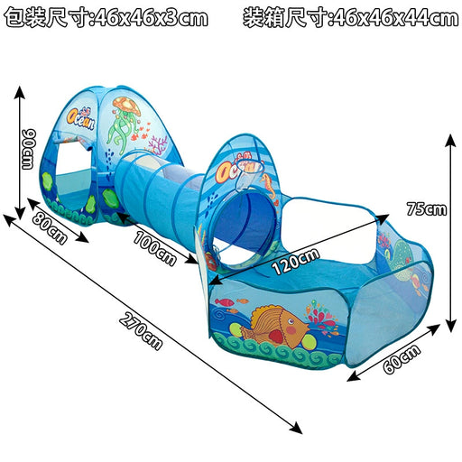 Dio Children's Infant Toddler Tent Crawling Tunnel Game Ball Pit Swimming Pool Toy - Dio Kollections