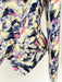 Colorful abstract patterned pants on a white background
