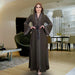 Dio Dubai Kaftan Jalabiya Flare Sleeve Abaya  Turkey Ramadan Islam Robe Belt - Dio Kollections