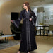 Dio Dubai Kaftan Jalabiya Flare Sleeve Abaya  Turkey Ramadan Islam Robe Belt - Dio Kollections