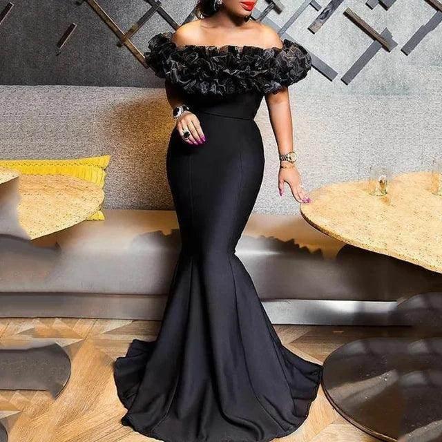 Dio Lotus Leaf Off-Shoulder Bodycon Dress