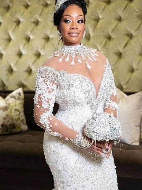 Step into elegance with Dio Women's Elegant Lace Mermaid Wedding Dress — Dio Kollections