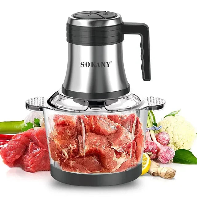 Dio SOKANY 3L Electric 800W Powerful Multifunctional Meat Grinder Home Appliance Food Processor Meat Vegetables Blender Grinder - Dio Kollections