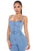 Dio Summer Blue Denim Backless Jumpsuit - Dio Kollections