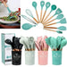 Dio 11pc Eco-Friendly Wooden Handle Silicone Utensil Set - Dio Kollections