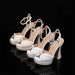 Dio Stylish Open Back Gladiator Wedding Shoe - Dio Kollections