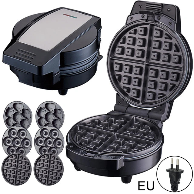 Dio 3 In 1 Electric Waffles Maker Bubble Egg Cake Oven Pan Eggette Machine Mini Waffle Pot Egg Cake Oven Breakfast Waffle Molds - Dio Kollections