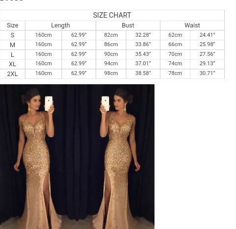 Dio Women's Gorgeous Bling V Neck Mermaid Split Long Dress Party Dress Evening Dress - Dio Kollections