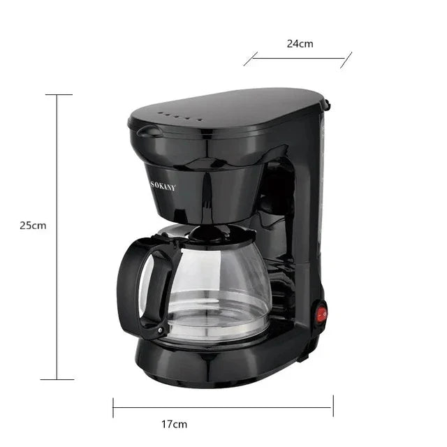 Dio SOKANY 750ML/6 Cups Espresso Electric Coffee Maker Machine - Keep Warm Function - Dio Kollections